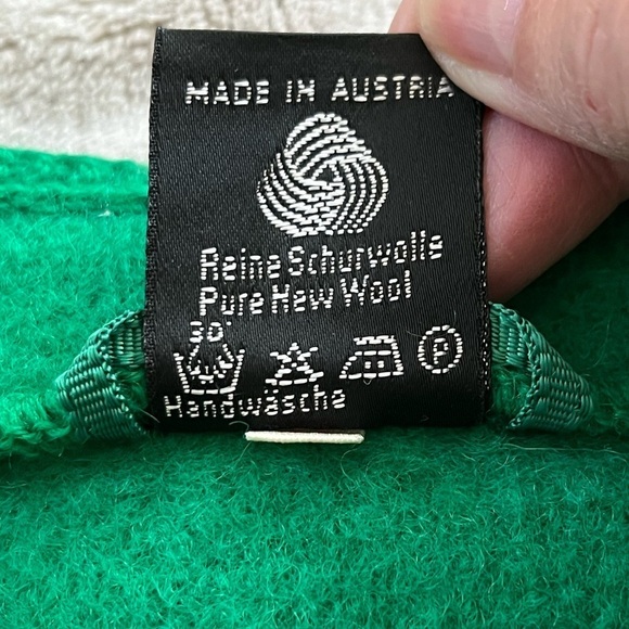 Original Boos 100% New Wool Kelly Green Button Up Cardigan Jacket Euro 42 US 8 - Picture 11 of 15